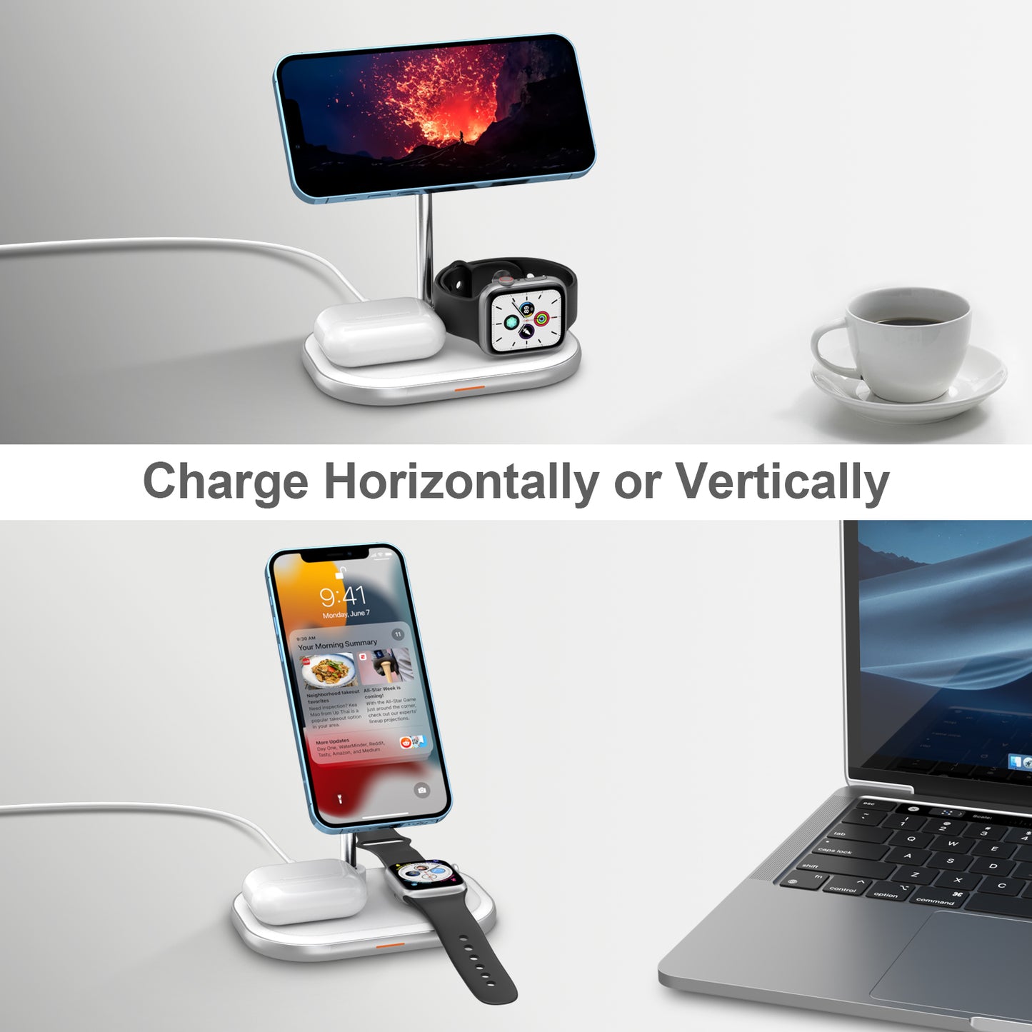 3 IN 1 Magnetic Wireless Charging Station