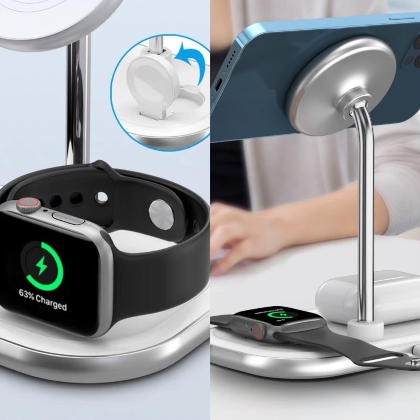 3 IN 1 Magnetic Wireless Charging Station