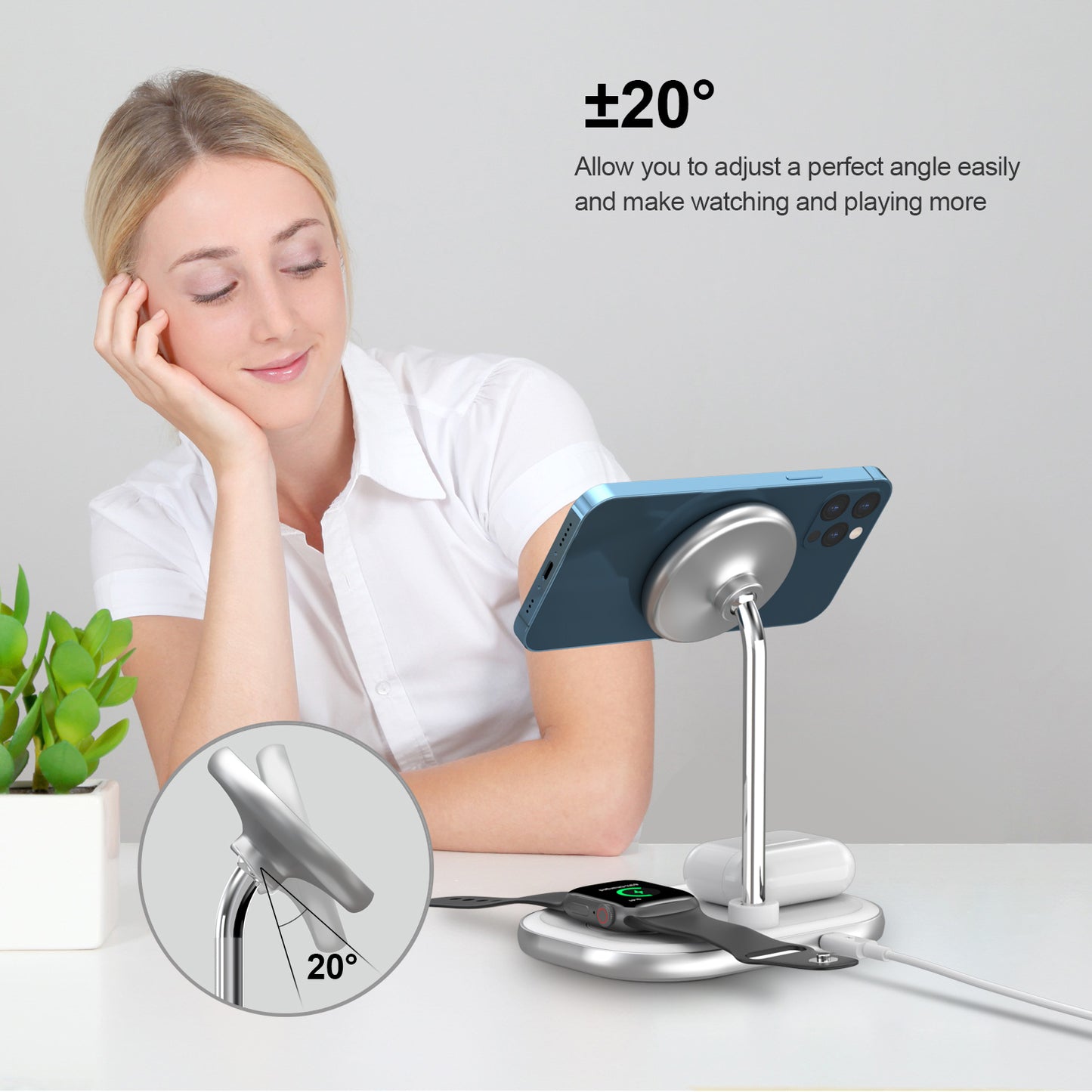 3 IN 1 Magnetic Wireless Charging Station